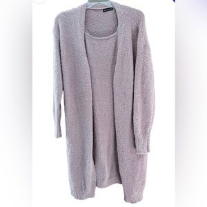 NWOT cardigan sweater with matching dress